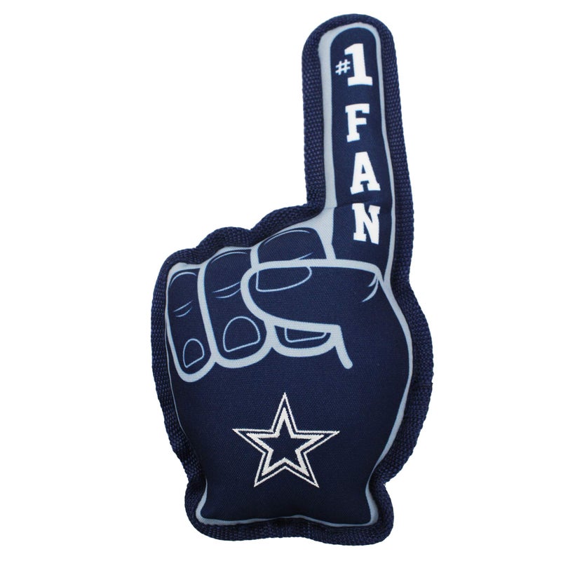 Pets First NFL Dallas Cowboys #1 Fan Toy for Dogs & Cats. Best Tough PET Toy with Inner Squeaker - Image 2
